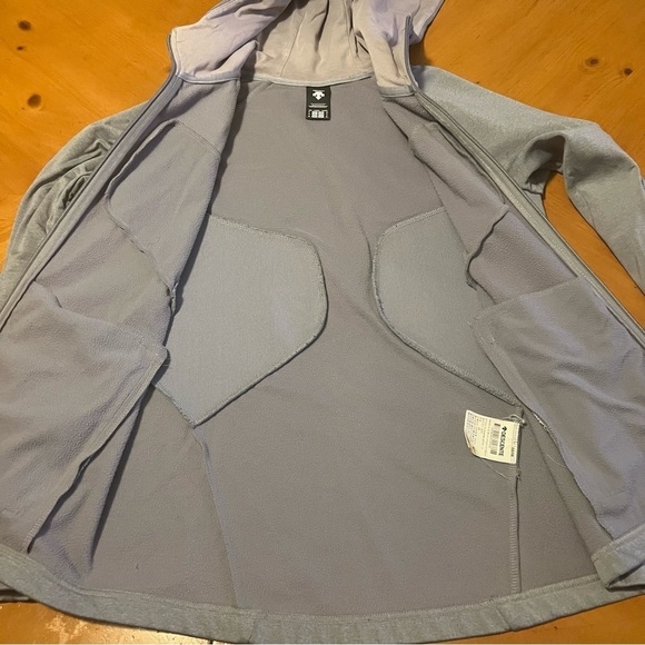 Descente Men’s Fleece Running Soft Shell Jacket in Gray Sz XS - Picture 11 of 16